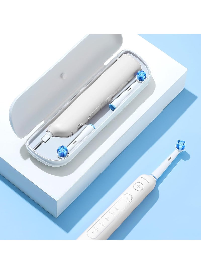 Bitvae R2 Rotating Electric Toothbrush for Adults with 8 Brush Heads, Travel Case, 5 Modes Rechargeable Power Toothbrush with Pressure Sensor - Image 4