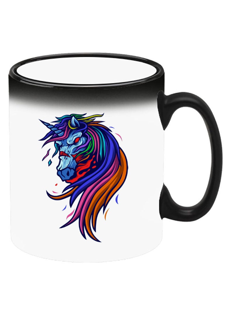 Theodor Color Changing Heat Sensitive Ceramic Mug, Image Revealed When HOT Liquid is Added! horse - Image 2