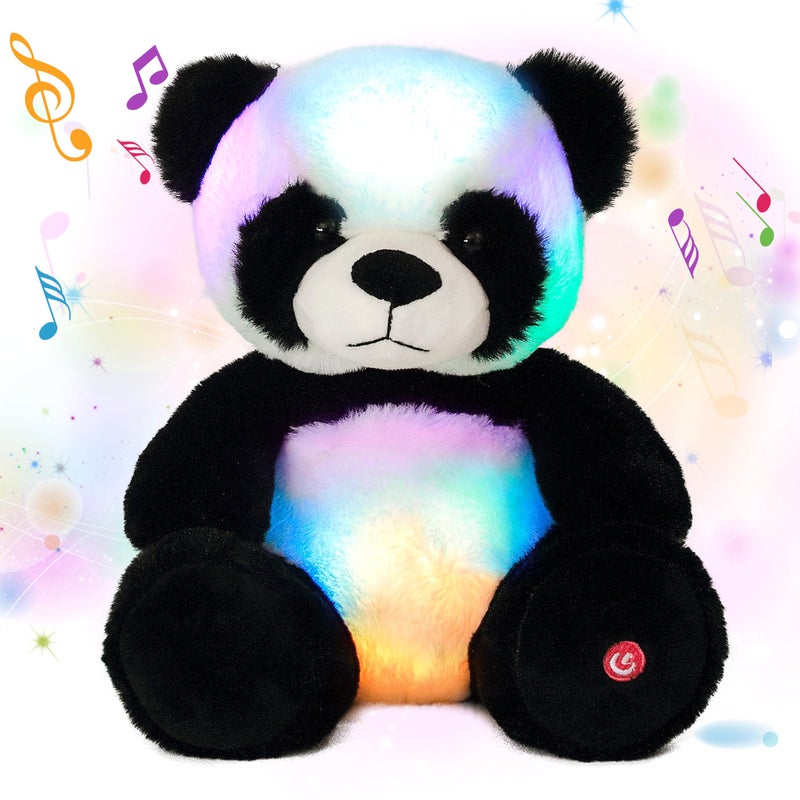 Cuteoy Glowing LED Panda Lightup Nightlight Toys Musical Plush Stuffed Animal Soft Singing Lullabies Birthday Christmas Plushies Gifts for Kids Boys Girls10 - Image 2