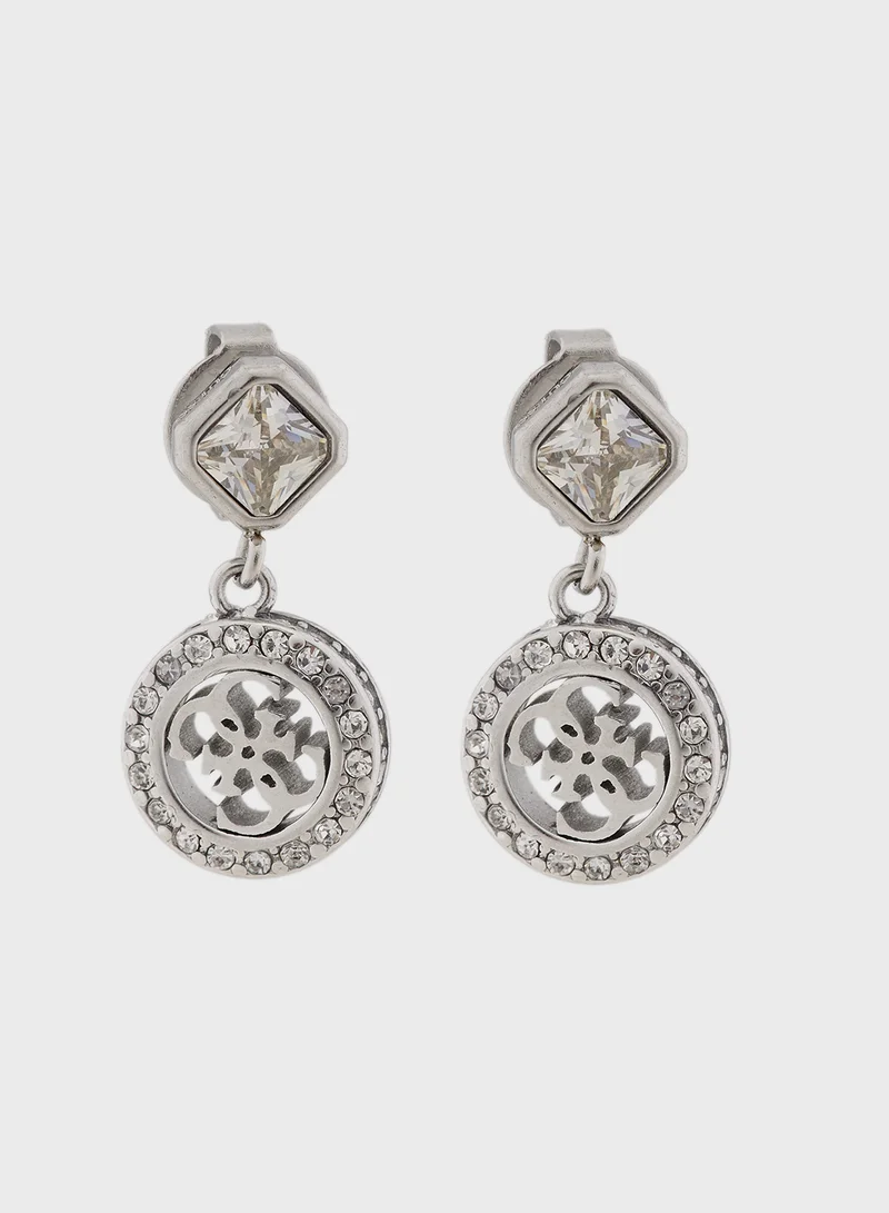 جس Ladies ER 20MM CLEAR DROP PENDANTS