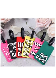 Lee Yon 6 Pcs Luggage Tags,Suitcase Identify Labels,for travel accessories and Travel Bags, Multicolour  - Image 2