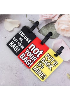 Lee Yon 6 Pcs Luggage Tags,Suitcase Identify Labels,for travel accessories and Travel Bags, Multicolour  - Image 3