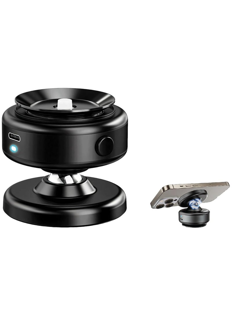 GUDOO حامل هاتف مغناطيسي للسيارة، حامل هاتف عالمي للسيارة للوحة القيادة والزجاج الأمامي، حامل هاتف مغناطيسي كهربائي لامتصاص الفراغ - Image 1