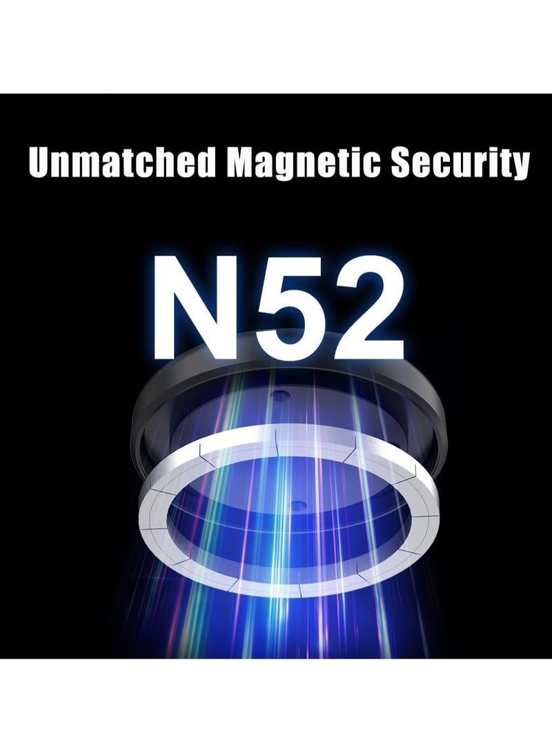 GUDOO حامل هاتف مغناطيسي للسيارة، حامل هاتف عالمي للسيارة للوحة القيادة والزجاج الأمامي، حامل هاتف مغناطيسي كهربائي لامتصاص الفراغ - Image 4