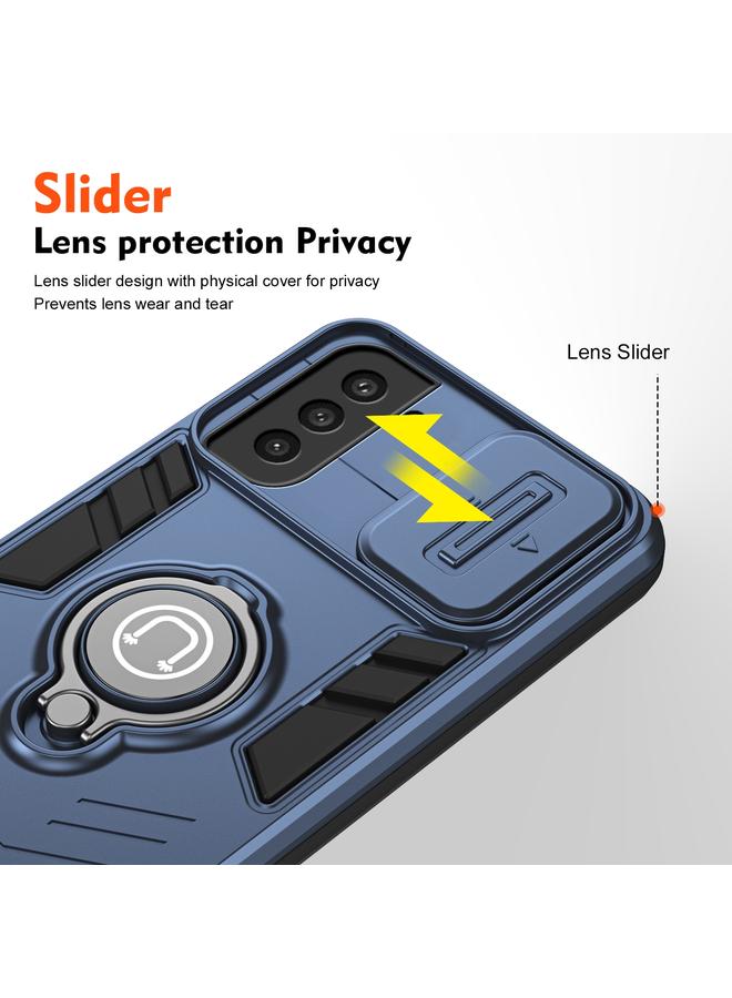 S-TOP Case For Samsung Galaxy S21 FE Camshield Ring Holder Phone Case - Image 3