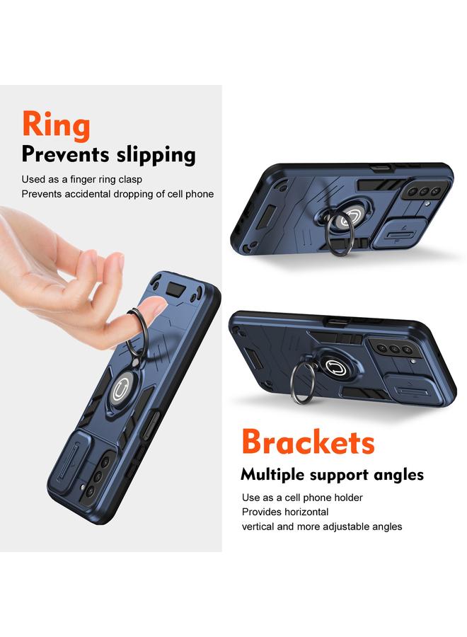 S-TOP Case For Samsung Galaxy S21 FE Camshield Ring Holder Phone Case - Image 2