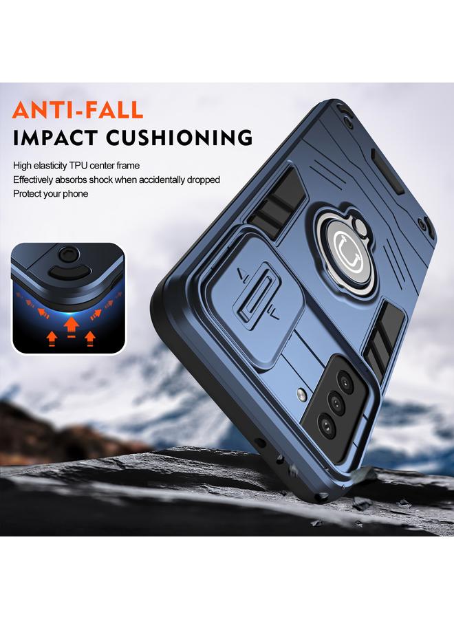 S-TOP Case For Samsung Galaxy S21 FE Camshield Ring Holder Phone Case - Image 4