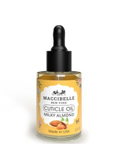 Maccibelle Cuticle Oil Almond Oil 05 oz  For Dry Nail Cracked Cuticles Milky Almond 05 Fl Oz
