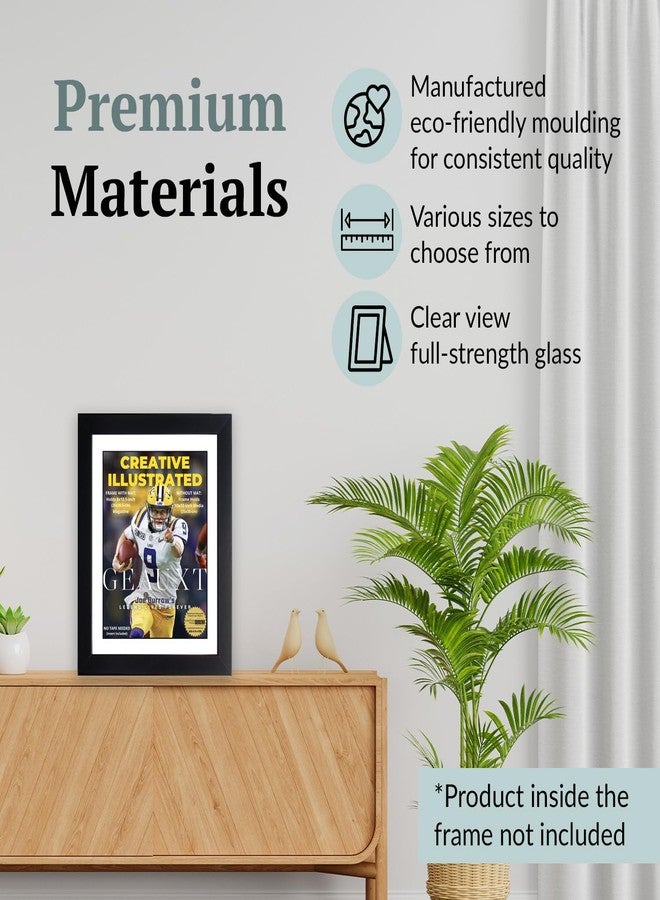 كرييتف بكتشر فريمز إطار عرض مجلة سبورتس إليستريتد، مقاس 8 × 10.5 بوصة، مناسب لمجلات سبورتس إليستريتد من إصدارات هواة الجمع من عام 1994 وحتى الآن، مع حامل جداري وحامل، وقاعدة بيضاء، قطعة واحدة. - Image 5