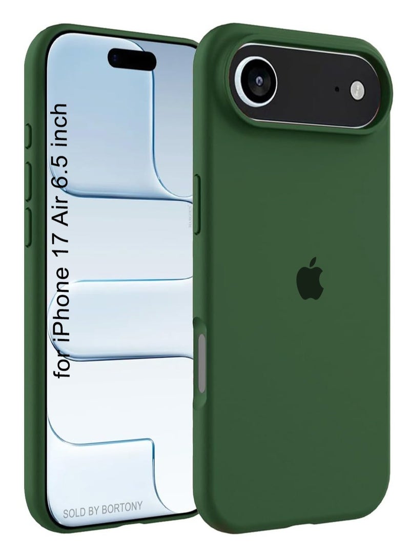 حافظة هاتف iPhone 17 Air من السيليكون الناعم السائل لهاتف iPhone 17 Air مع بطانة داخلية من الألياف الدقيقة حافظة هاتف واقية مضادة للصدمات لهاتف iPhone 17 Air 6.5 بوصة - Image 1