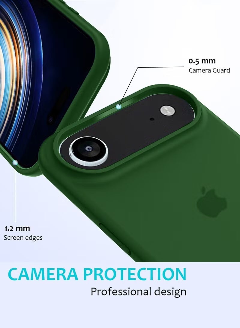 حافظة هاتف iPhone 17 Air من السيليكون الناعم السائل لهاتف iPhone 17 Air مع بطانة داخلية من الألياف الدقيقة حافظة هاتف واقية مضادة للصدمات لهاتف iPhone 17 Air 6.5 بوصة - Image 5