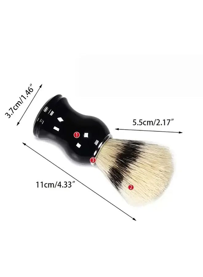 Black H23-28 Shaving Brush Bristle Men Shaving Tool Facial Beard Cleaning Appliance Barber Salon Barbershop Supply - Image 4