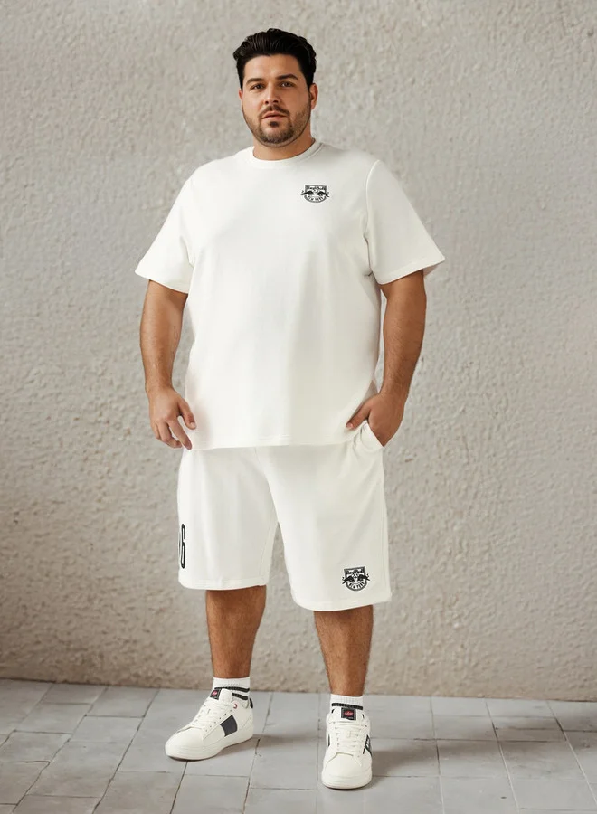 Splash FAV Plus Size The New York Red Bulls Print T-shirt