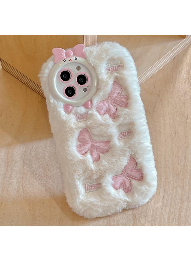 S-TOP Case For iPhone 14 Pro Max Embroidered Plush TPU Phone Case - Image 1