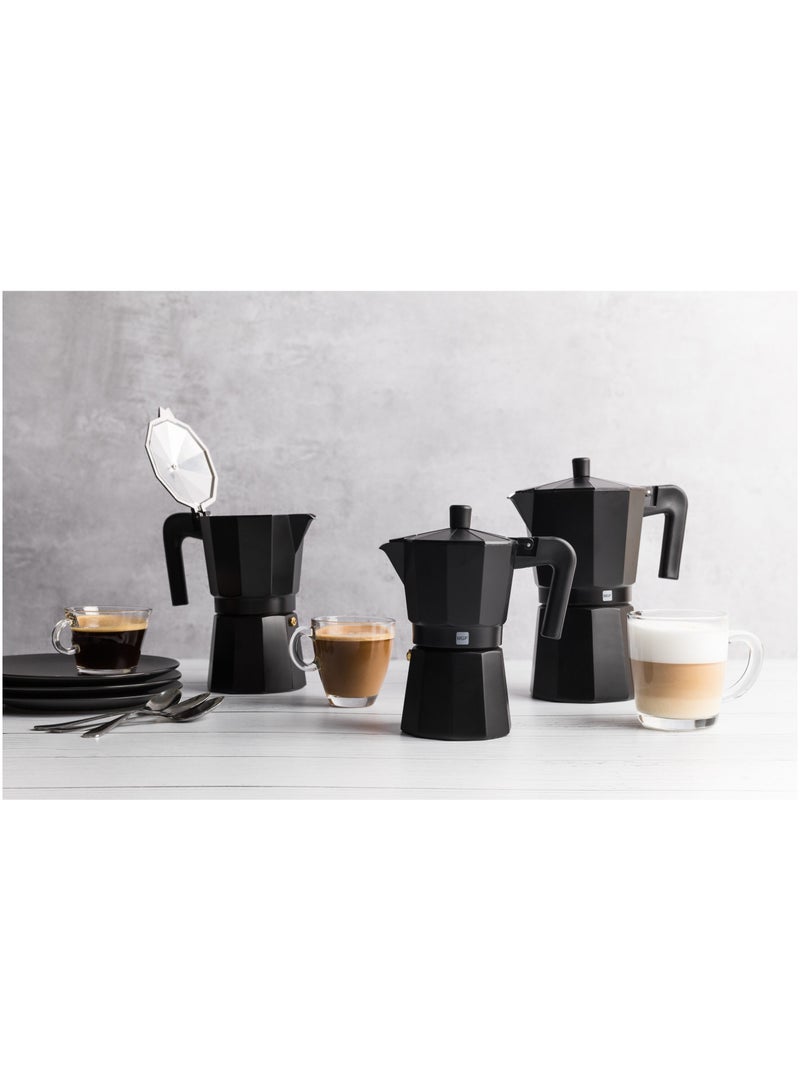 ميجافيسا COFFEE MAKER ALUMINIUM 6 CUPS- BLACK COLOR  - Image 4
