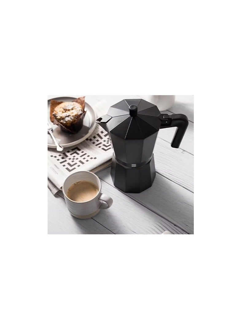 ميجافيسا COFFEE MAKER ALUMINIUM 6 CUPS- BLACK COLOR  - Image 5