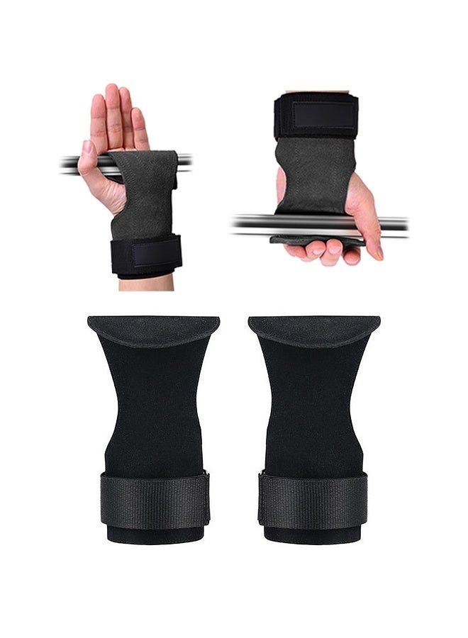 واي جيه خطافات معصم لرفع الأثقال الممتازة مع أحزمة لأقصى قدر من دعم القبضة - قفازات الرفعة المميتة ووسادات القبضة ، بديلة في اللياقة البدنية ، تدريب القوة في صالة الألعاب الرياضية مثل عمليات السحب ، الرافعات المميتة والهز كتفيها ، مناسبة للنساء ، الرجال أسود 1 زوج - Image 1