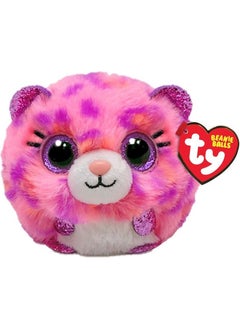 Teeny Puffies Pink Leopard 10 cm