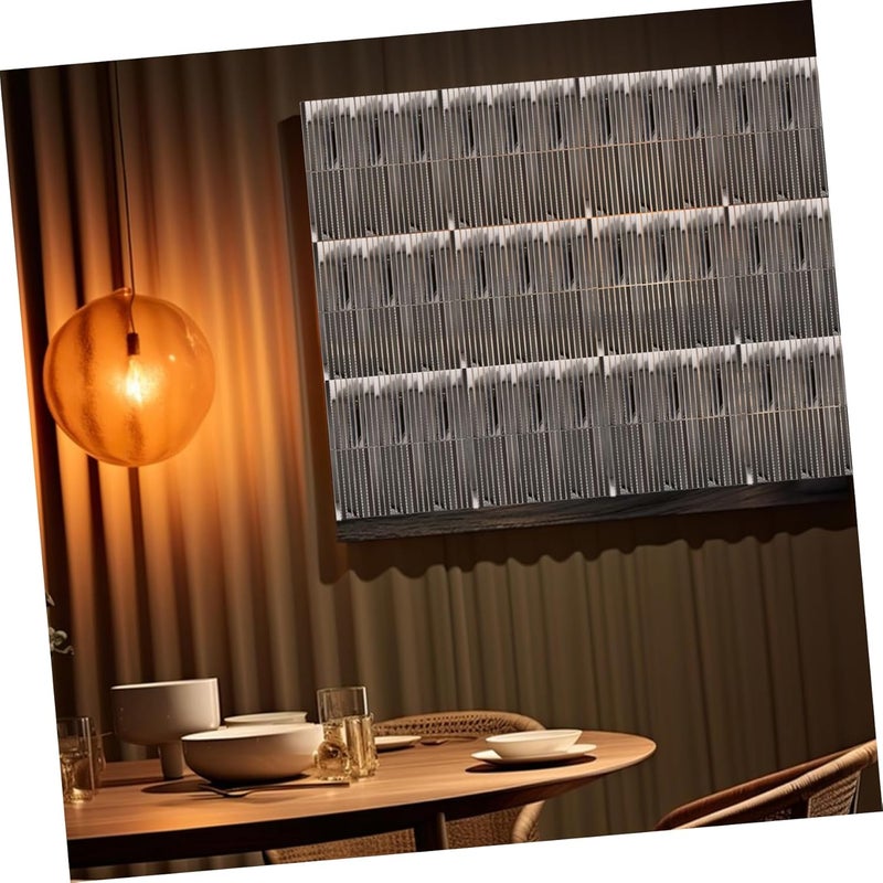 HOMSFOU Mirrored Tiles for Kitchen Backsplash Decorative Mosaic Wall Tiles Beveled Silver Strips Elegant - Image 5