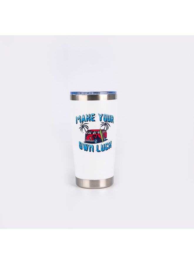 Exclusive For 20oz Car Cup Multi-color Paint Stainless Steel Double-layer Vacuum Insulation Cup Spray Car Ice Cup