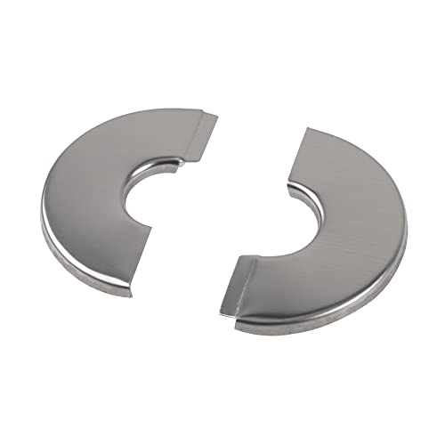 Rrina 4Pcs 304 Stainless Steel Wall Split Flange Round Escutcheon Plate Cover for Various Pipes (22mm/087in) - Image 3