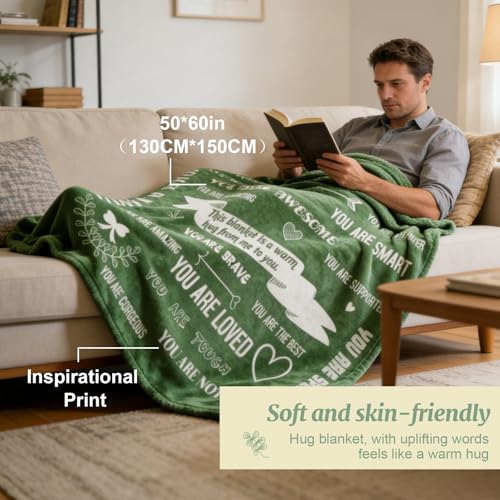 RoamReady Get Well Soon Gift Baskets for Women, Thinking of You, Cancer Care Gifts for Family Friends Sister, 8pcs Care Package With Small Pillow for Travel, Hug Blanket, Pocket Hug Token, Canvas Bag - Image 3