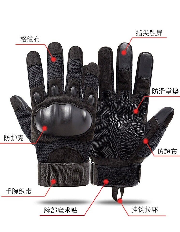 Sports Gloves With Air Cushion Anti Slip Wear Resistant Protection For Fitness Cycling And Outdoor Activities - Image 3