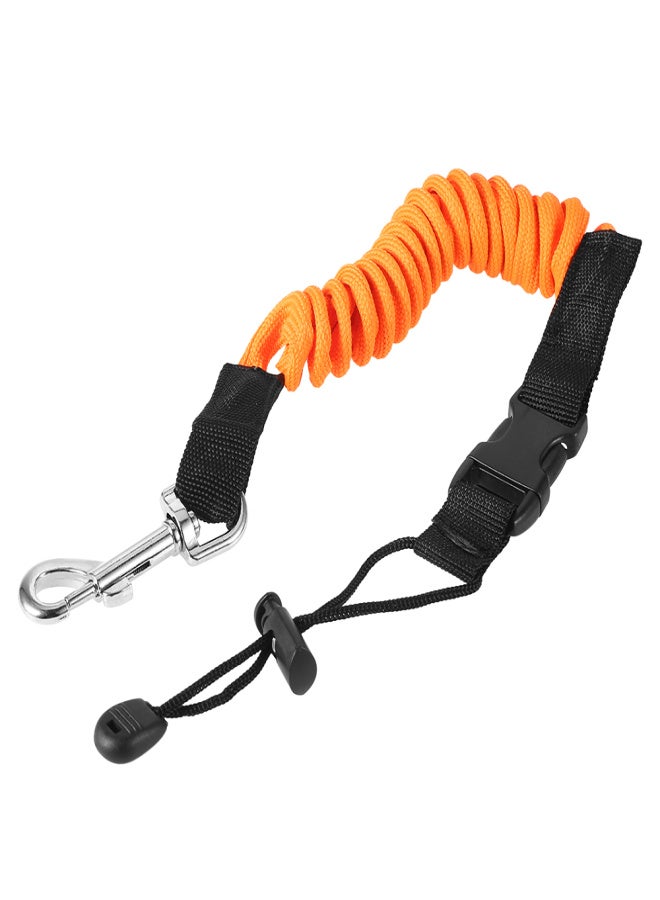 Elastic Paddle Leash Kayak Canoe Safety Fishing Rod Rowing Boats Coiled Lanyard Cord Tie Rope - Image 1