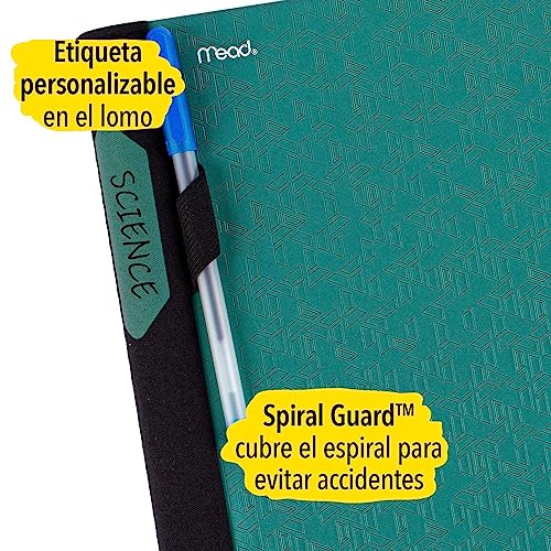 Five Star Advance Spiral Notebook + Study App, 5 Subject, College Ruled Paper, 8-1/2" x 11", 200 Sheets, Spiral Guard, Movable Tabbed Dividers, Seaglass Green (73148) - Image 4