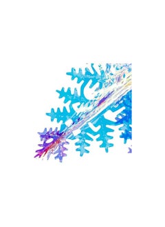 The Bros 3Pcs Iridescent Snowflake Ornament Hanging Decoration, Foil Ceiling Decorative Hanging Ornaments, for Bridal Shower Wedding Birthday Frozen Theme, Party Fairy Princess Rainbow Show  - Image 3