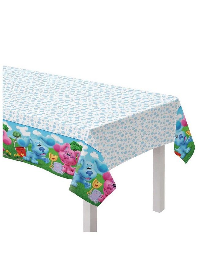 Amscan Blues Clues Paper Table Cover 54" X 96" ; Multicolor ; 1 Pc. - Image 1