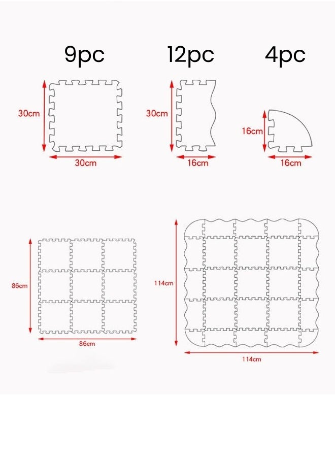 HQ-GAMING - Children's Play Mats, Puzzle Mats for Floor, Foam Playmat for Baby, Foam Floor Tiles, Foam Play Mat 15Pcs Interlocking Foam Floor Playmats for Toddler - Image 1