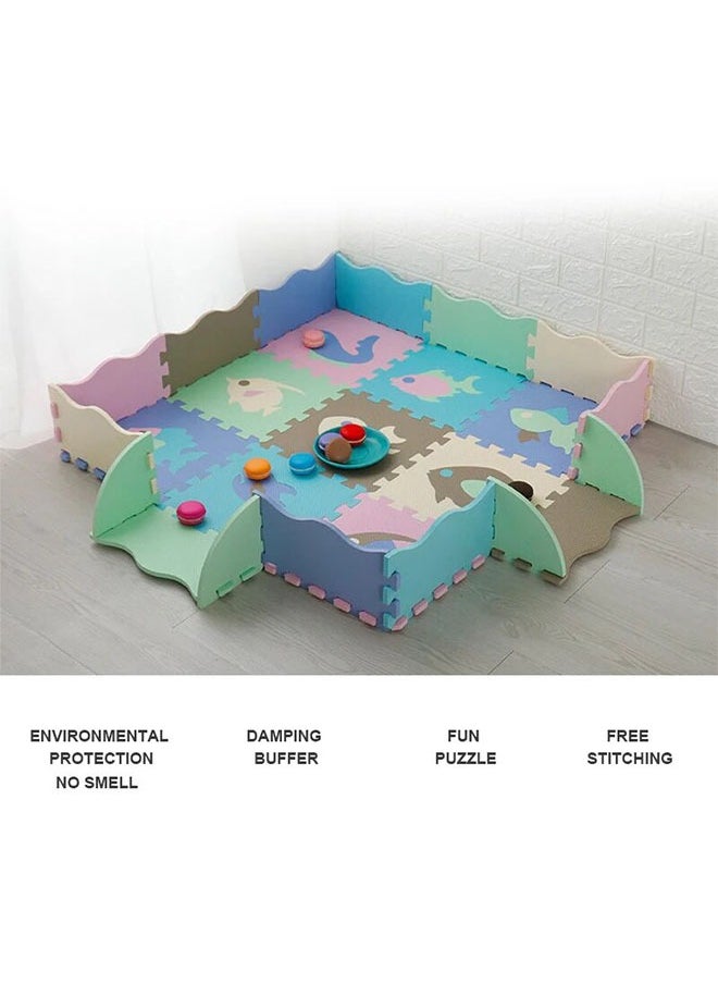 HQ-GAMING - Children's Play Mats, Puzzle Mats for Floor, Foam Playmat for Baby, Foam Floor Tiles, Foam Play Mat 15Pcs Interlocking Foam Floor Playmats for Toddler - Image 1