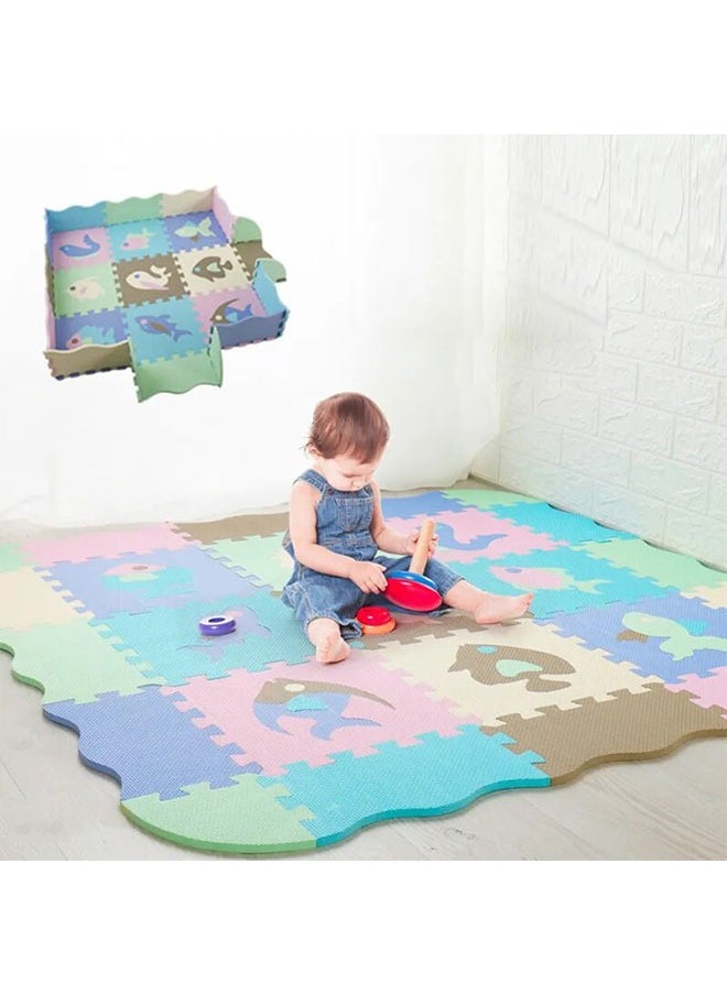 HQ-GAMING - Children's Play Mats, Puzzle Mats for Floor, Foam Playmat for Baby, Foam Floor Tiles, Foam Play Mat 15Pcs Interlocking Foam Floor Playmats for Toddler - Image 1