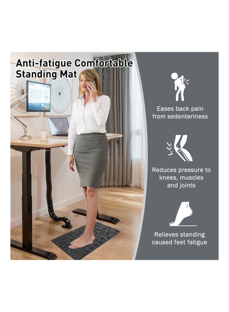 Generic Foot Massage Mat, Foot Pad Acupoint Mat for Blood Circulation Body Foot Leg Pain Relieve Relief, Shower Foot Massager Acupressure Relaxes Massage Mat for Long Sitting  - Image 2