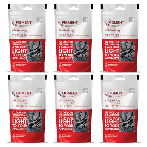 Figment Washing Machine Cleaner & Descaling Powder, Washing Machine Drum Cleaner & Tub Cleaner, Deep Cleaning for Semi and Fully Automatic Front and Top Load Tub, Scale Remover (100g, Pack of 6) - Image 1