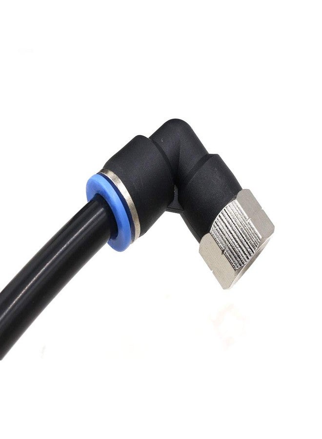 CEKER 1/4 NPT Elbow Fittings Push to Connect Air Fittings Pneumatic Air Line 6mm Od Fittings 1/4" Npt Female Push In Connectors Quick Connect Air Composite Fittings 2Packs - Image 4