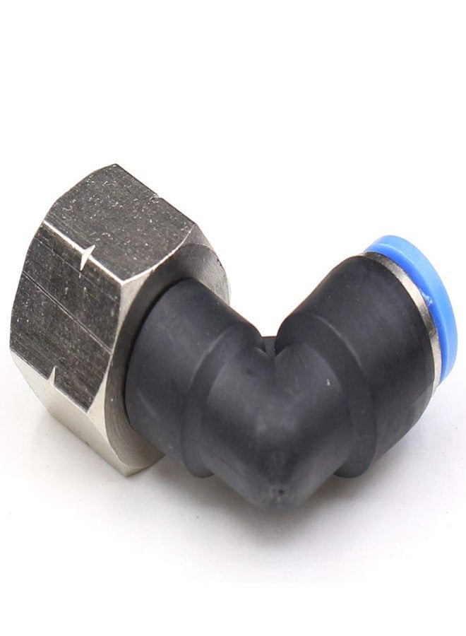 CEKER 1/4 NPT Elbow Fittings Push to Connect Air Fittings Pneumatic Air Line 6mm Od Fittings 1/4" Npt Female Push In Connectors Quick Connect Air Composite Fittings 2Packs - Image 3