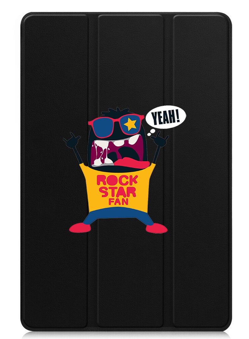 Theodor Protective Flip Case For Lenovo Tab M11 (2024) With Trifold Stand Auto Wake Sleep Shockproof Cover Rock Star Fan - Image 1