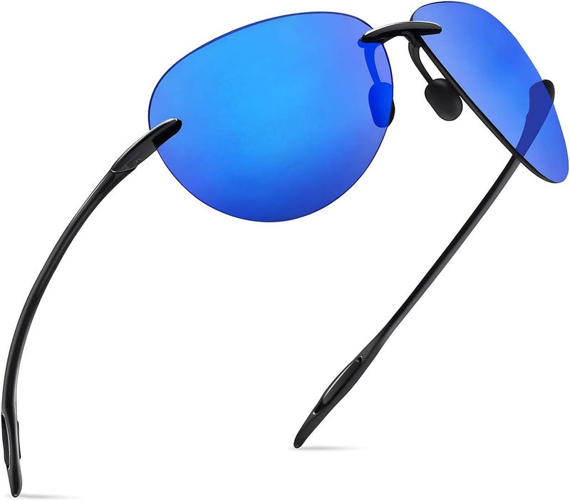 JULI Eyewear نظارات شمسية رياضية JULI للرجال والنساء إطار بدون حواف TR90 للجري وصيد الأسماك والجولف وركوب الأمواج والقيادة - Image 4