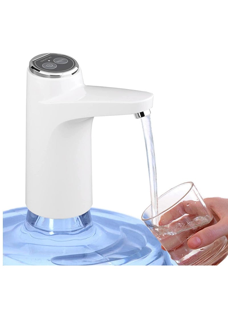 Generic - Water Dispenser Pump, Necomi Water Bottle Pump, USB Charging Portable Electric Water Pump for 3-5 Gallon Jugs Automatic Portable Water Dispenser for Office, Home, Camping, Kitchen and etc(White) - Image 1