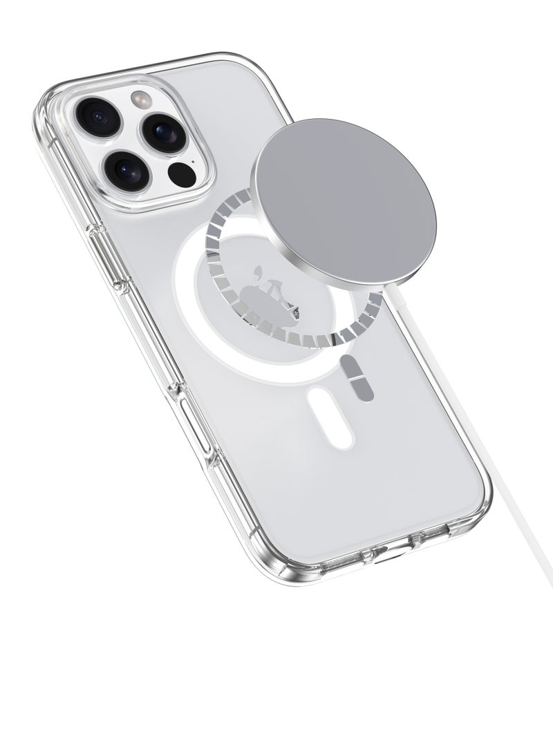 COMMA iPhone 16 Pro MagSafe Clear Case - Strong Magnet High Quality, Wireless Charging Compatible, Shockproof Protection, Ultra Slim Anti-Scratch Magnetic Cover - Image 5