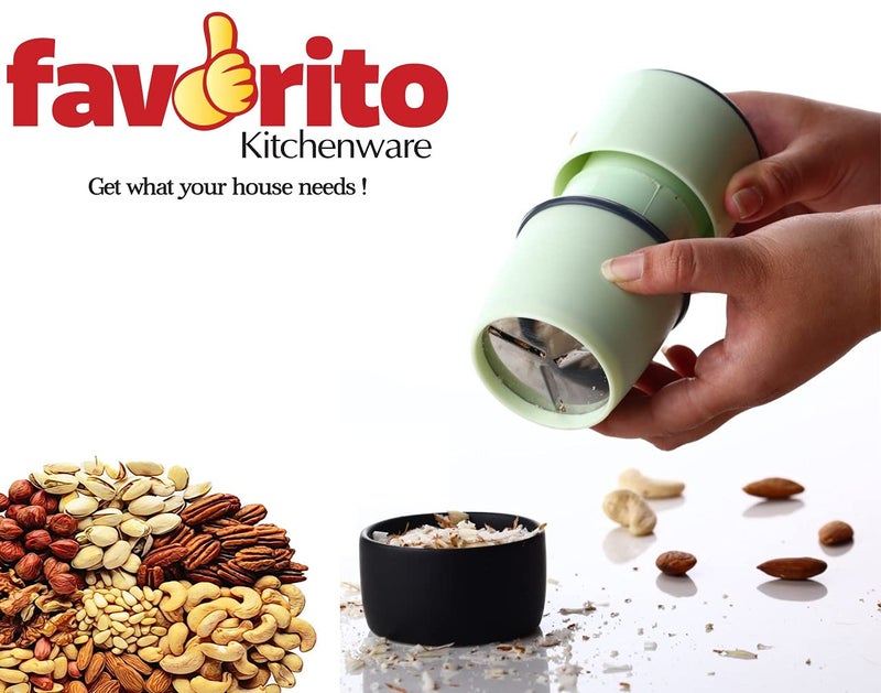Faverito ABS 3 in 1 Plastic Dry Fruit and Paper Mill Grinder Slicer, Chocolate Cutter and Butter Slicer with 3 in 1 Blade (Multicolor Pack of 1) - Image 3