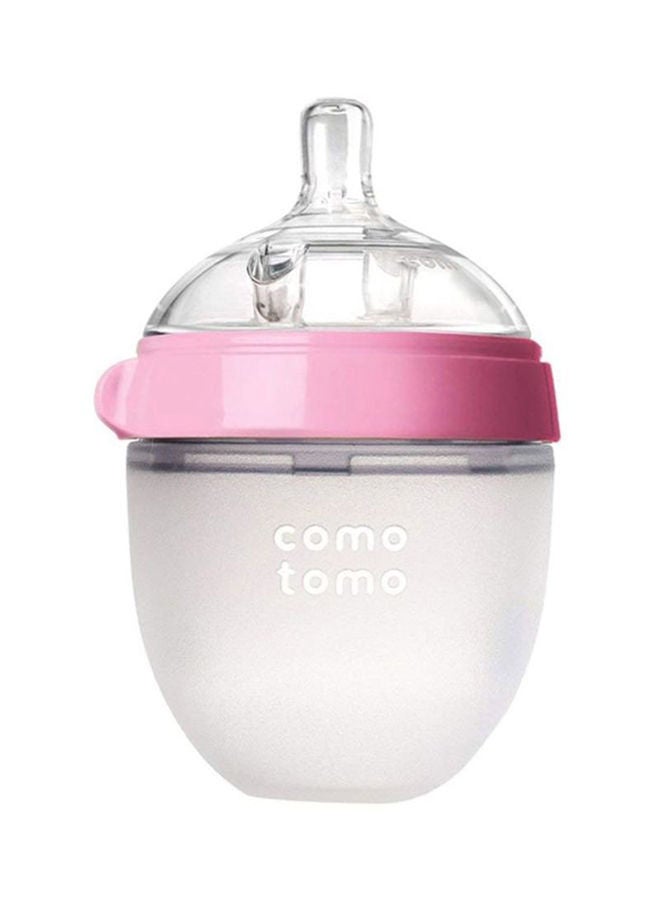 NIBEMINENT Natural Feel Baby Bottle 150ml - Pink - Image 1