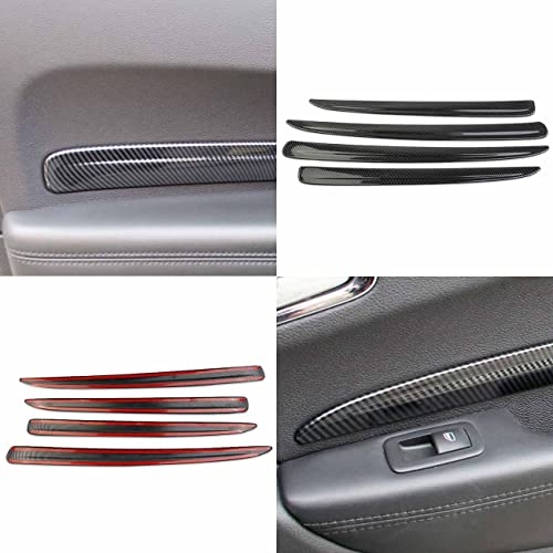crosselec Carbon Fiber 4 Doors Panel Decor Trim Cover for Dodge Durango 2011-2022 - Image 5