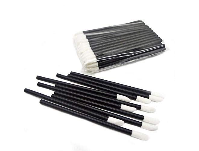 NESA Disposable Lip Brushes Make Up Brush Lipstick Lip Gloss Wands Applicator Tool Makeup Beauty Tool Kits (Pack of 20) - Black