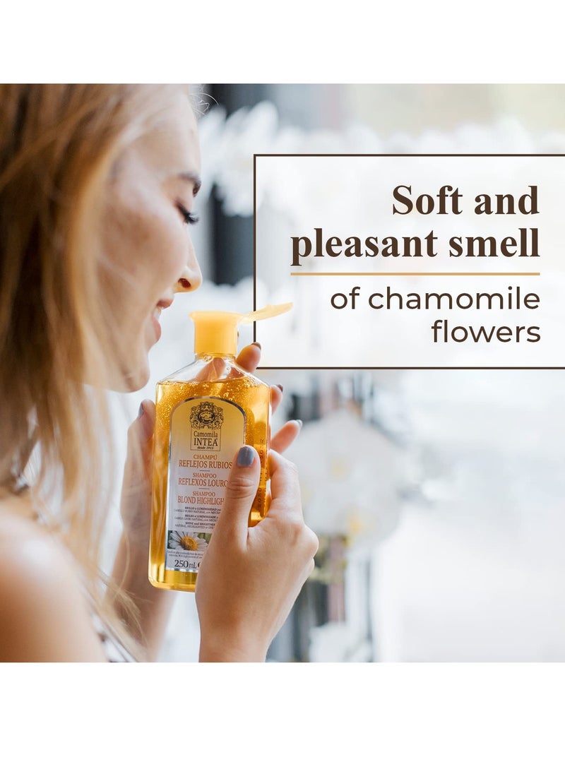 Intea Intea Chamomile Shampoo - Premium Blonde Brightening Shampoo - Non-Ammonia, Easy Application for Natural or Dyed Hair - 8.5oz  - Image 5
