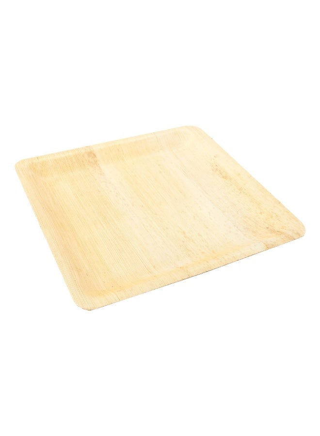 Restaurantware 9.8 Inch Bamboo Dinner Plates, 100 Natural Wood Finish Disposable Bamboo Plates - Lightweight And Sturdy, Premium, Bamboo Bamboo Leaf Plates, For Parties Or Catering  - Image 1