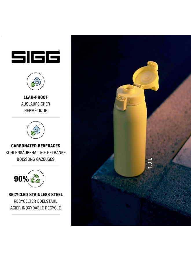 Sigg Reusable Water Bottle Shield One Ultra Lemon Leakproof Recyclable Bpa Free Yellow 25 Oz - Image 2