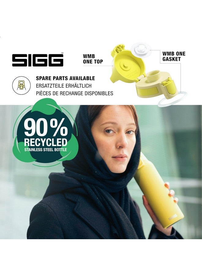 Sigg Reusable Water Bottle Shield One Ultra Lemon Leakproof Recyclable Bpa Free Yellow 25 Oz - Image 4